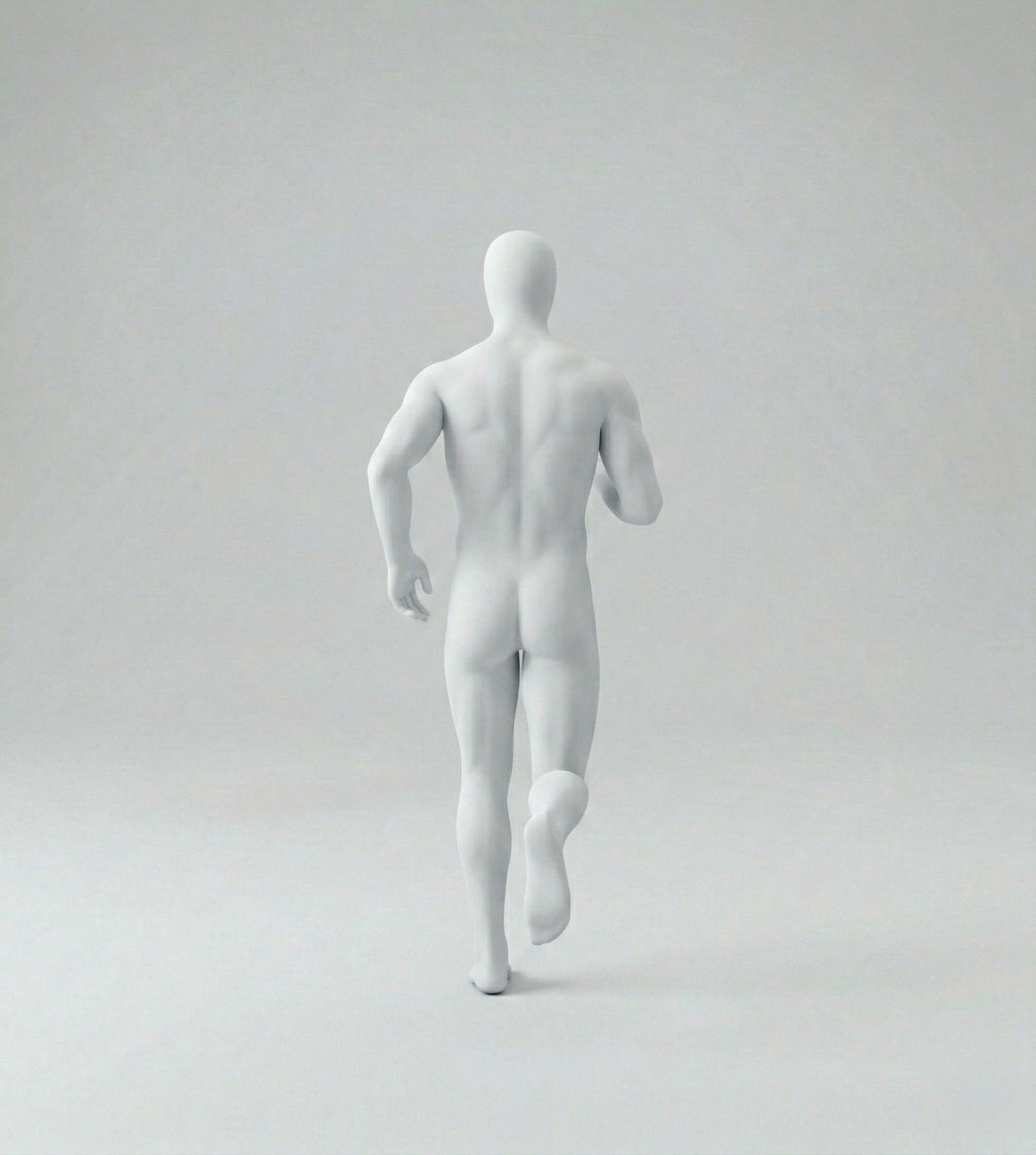 Male Runner Mannequin - Dark Grey (7043)