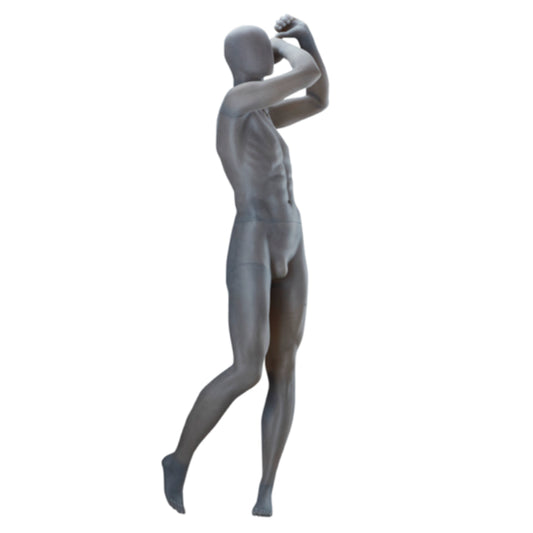 Dark Grey Male Golf Swing Mannequin