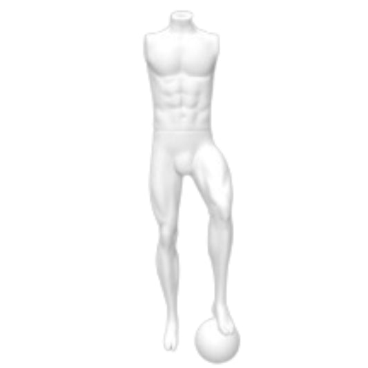 Male Mannequin Ball Under Foot