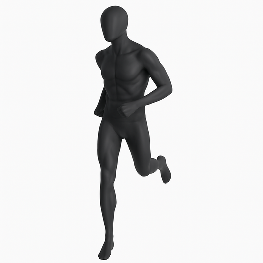 Male Running Mannequin Dark Grey