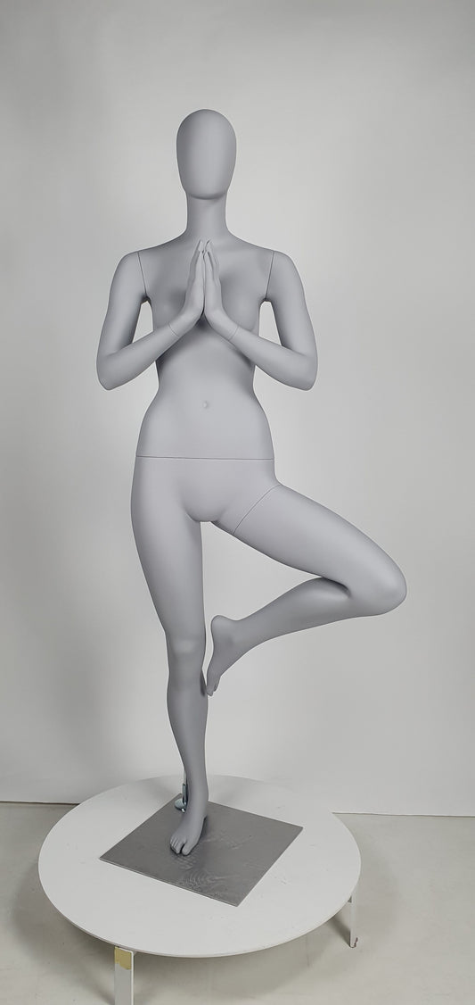 Female Balance Mannequin (Tree Pose, Prayer Hands)