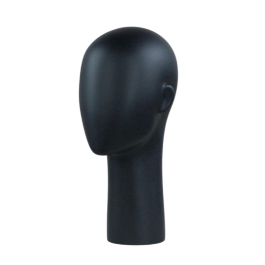 Black Female Wooden Display Head