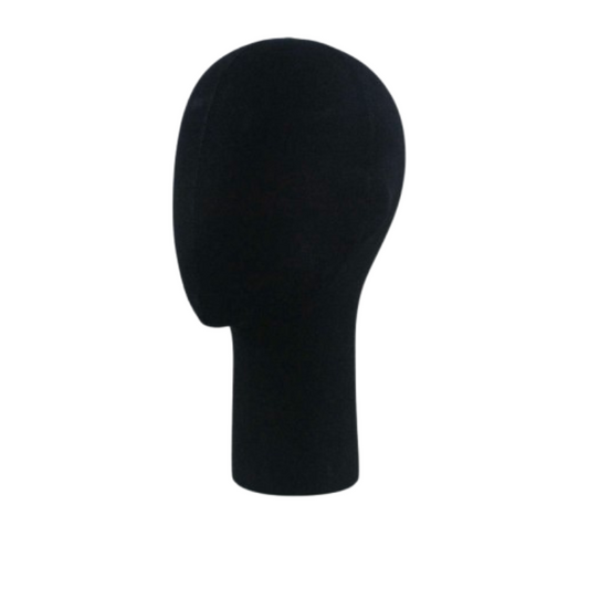 Black Unisex Display Head Fabric