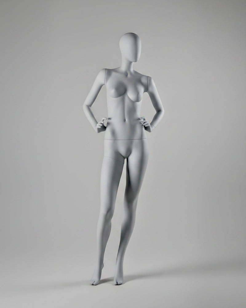 Female Mannequin Hands on Hips - Anthracite Grey (7016)