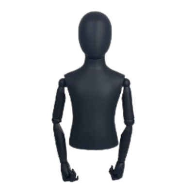 Junior Torso 8 Year Old Black Articulated Arms