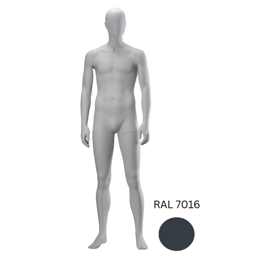 Male Mannequin Grey Straight Stance