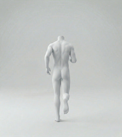 Headless Male Runner Mannequin - Dark Grey (7043)