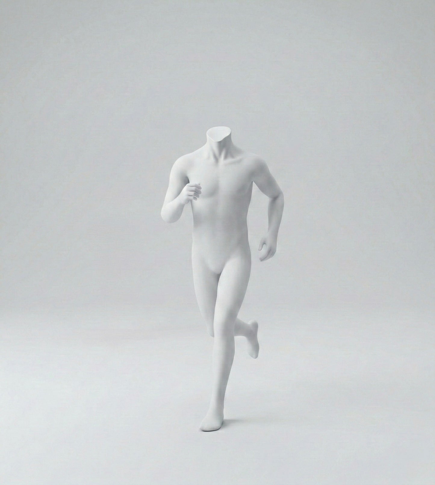 Headless Male Runner Mannequin - Dark Grey (7043)
