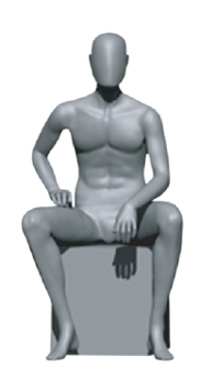 UD 08-USC male mannequin sitting Pose 4