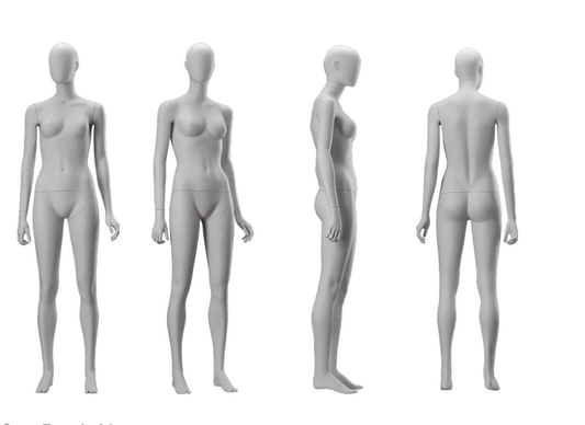 Female Full Body Mannequin – Contemporary Abstract
