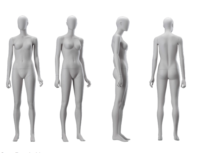 Female Full Body Mannequin – Contemporary Abstract