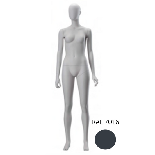 Female Mannequin Grey Straight Stance