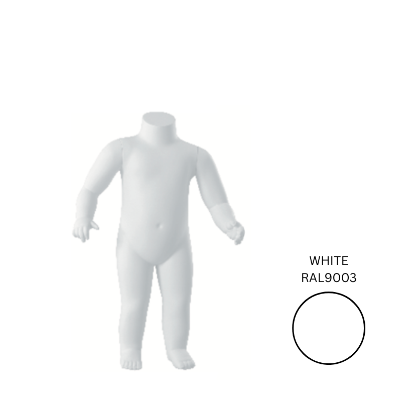 White headless Baby Mannequin