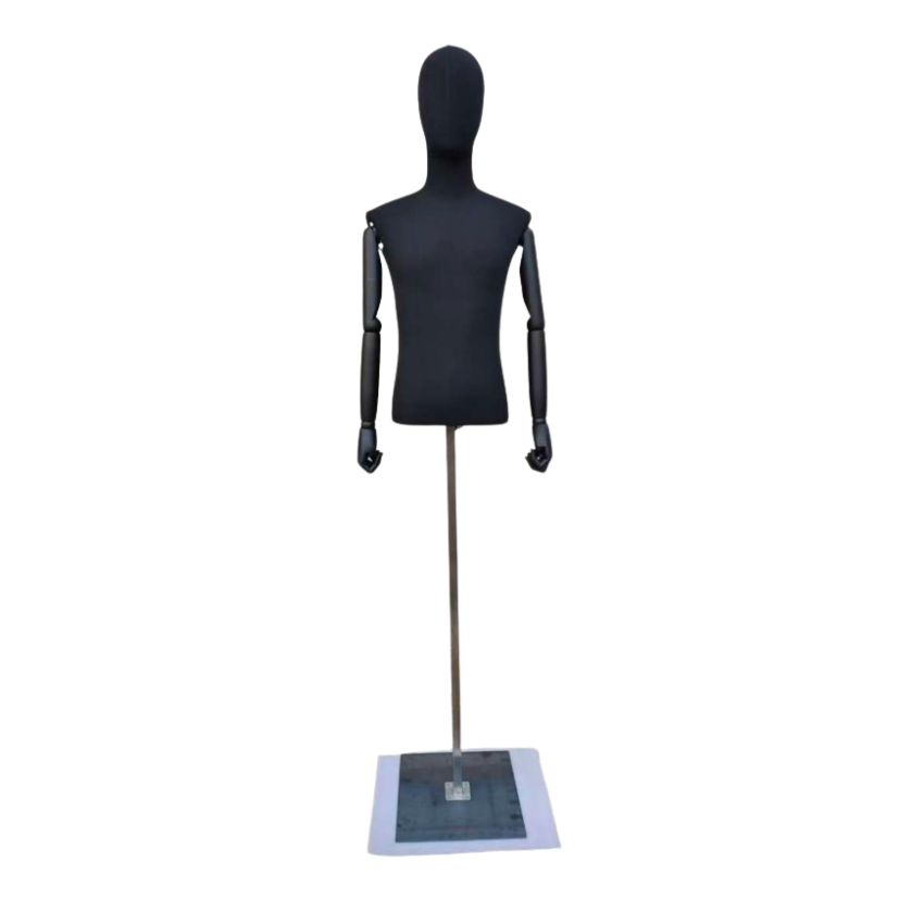 Black Fabric Male Torso