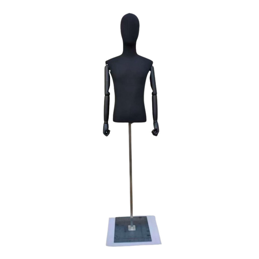 Black Fabric Male Torso