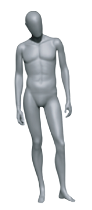 UD MO2-grey matt male,egg head, no ears, full form