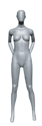 UD 05 USC Female mannequin pose 2