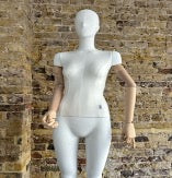 Female White Mannequin, Articulated beech arms